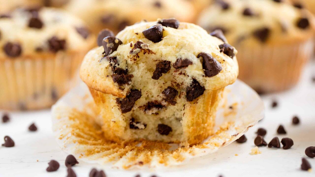Gather All The Ingredients For The Choco Chips Cupcake