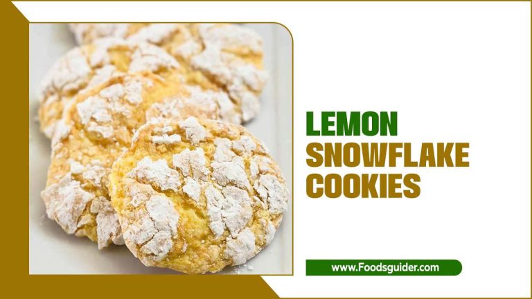 Lemon Snowflake Cookies