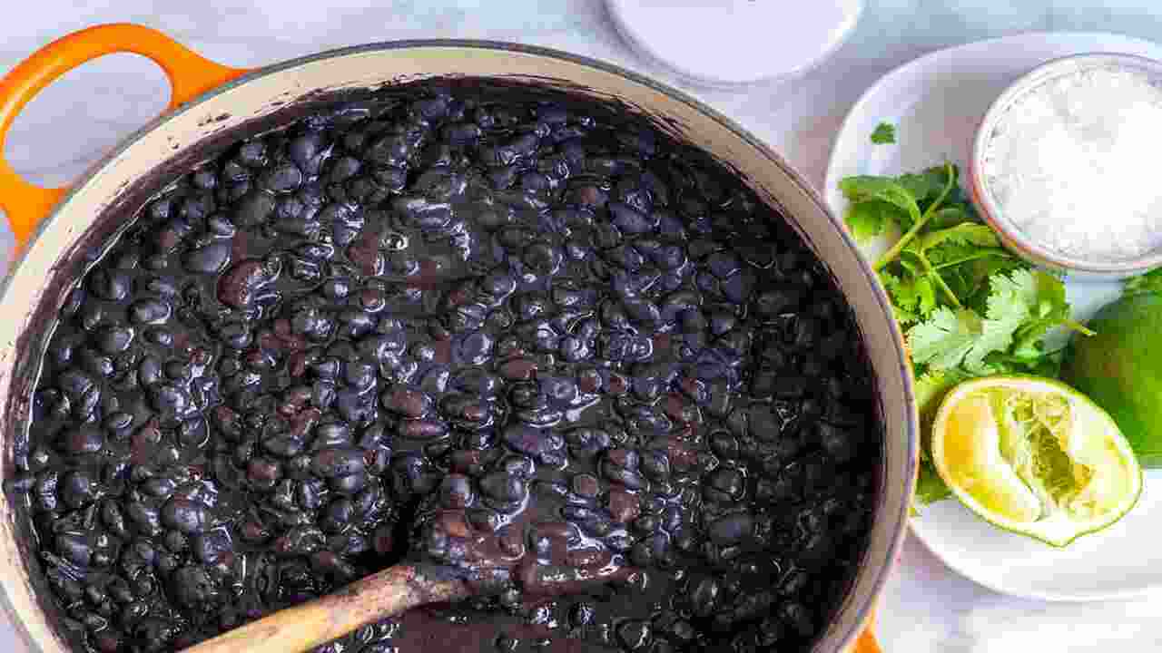 Preparation Of Black Bean Filling
