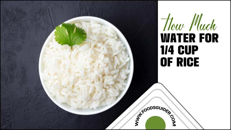 how much water for 1/4 cup of rice