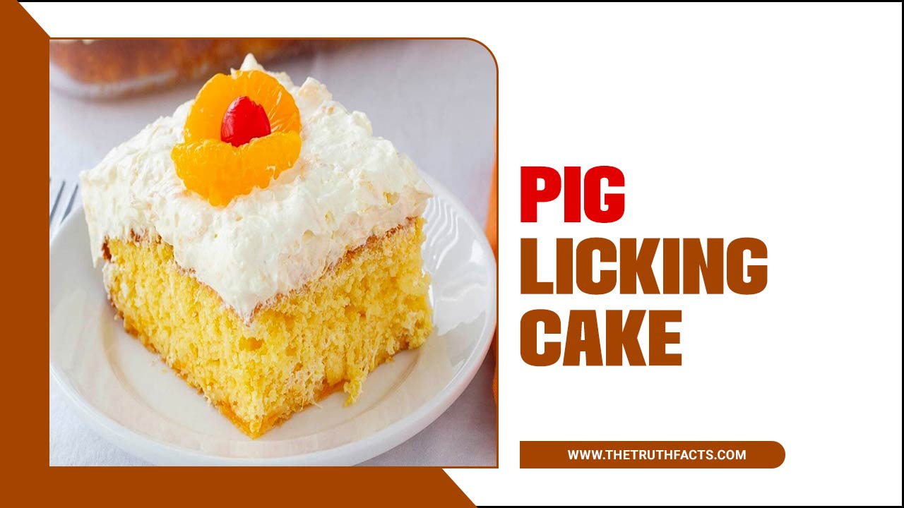 Pig Licking Cake
