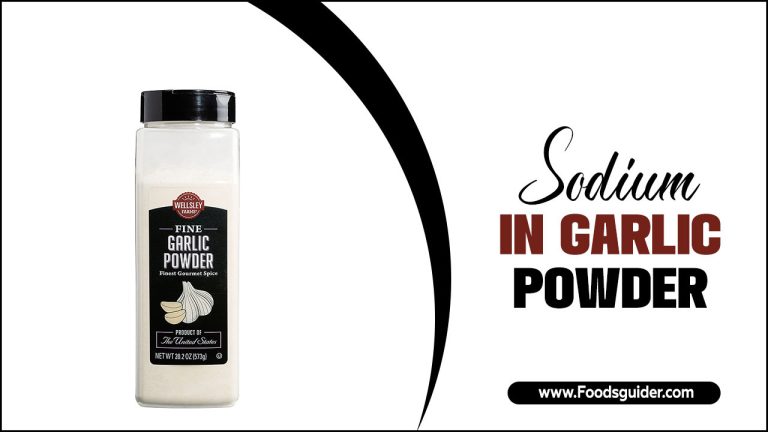 Sodium In Garlic Powder