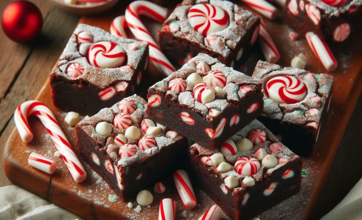 Candy Cane Brownies