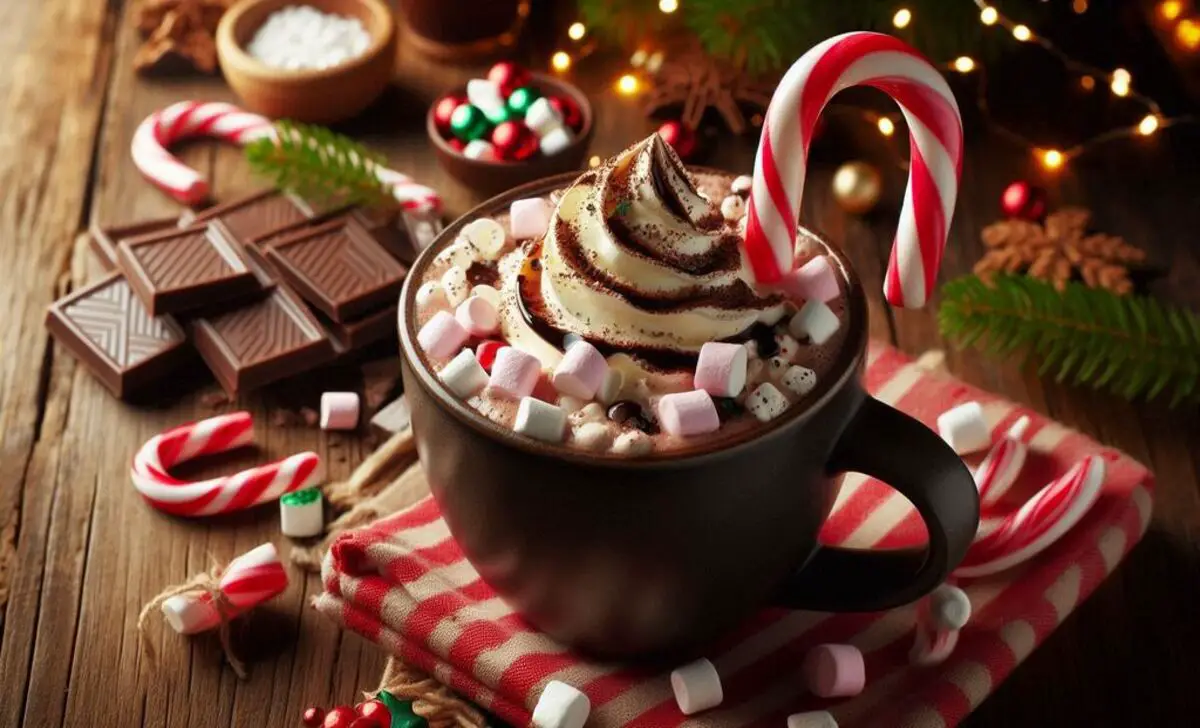 Candy Cane Hot Chocolate