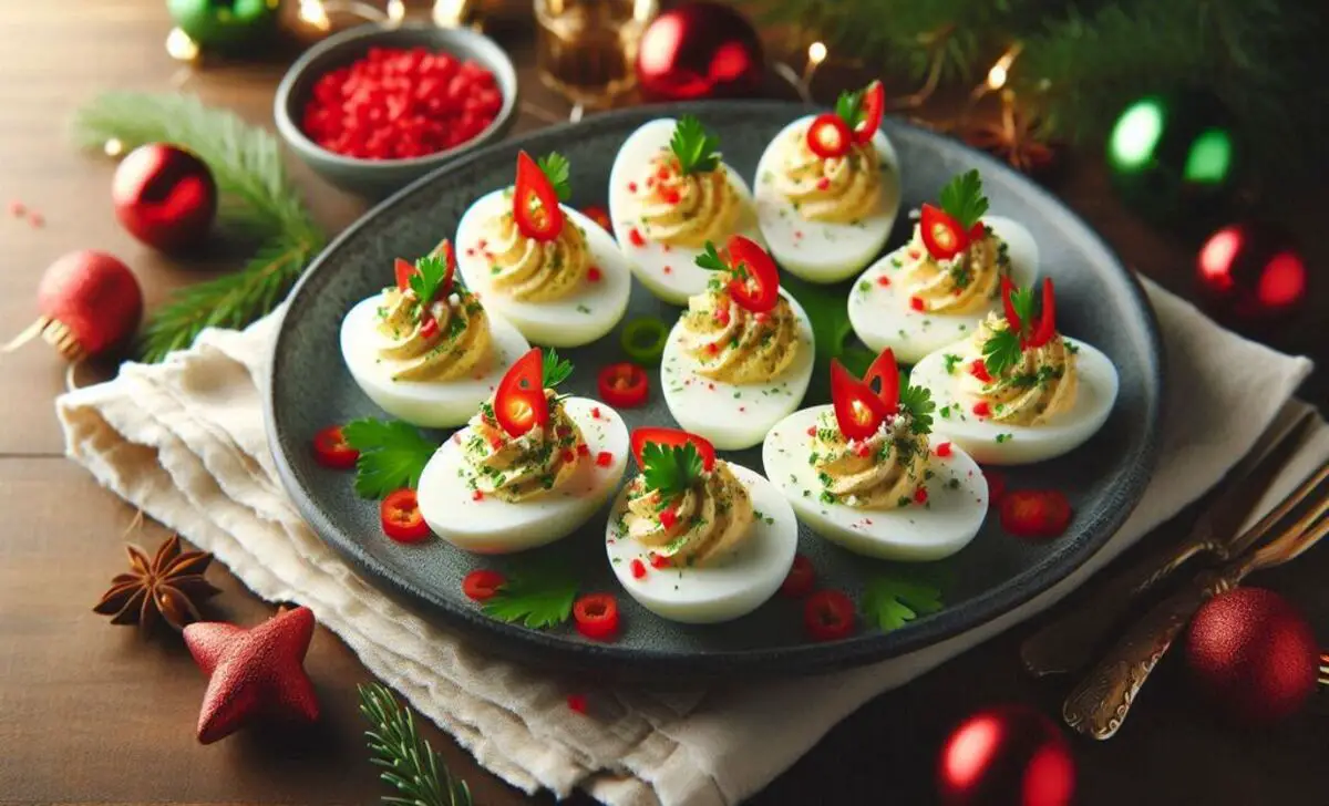 Christmas Deviled Eggs