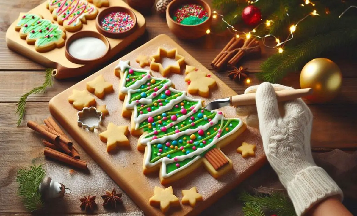 Christmas Tree Sugar Cookies