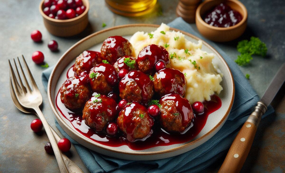 Meatballs With Cranberry Glaze