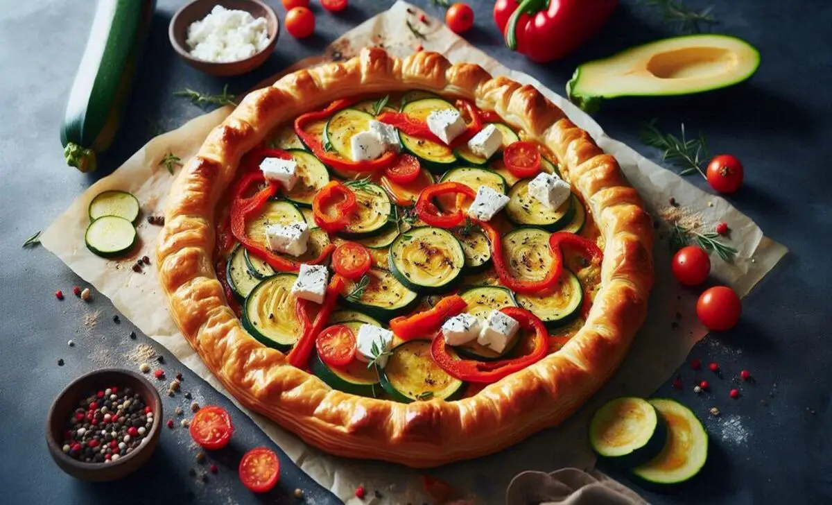 Puff Pastry Veggie Tart