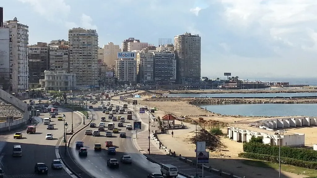 The Corniche in Alexandria, Egypt