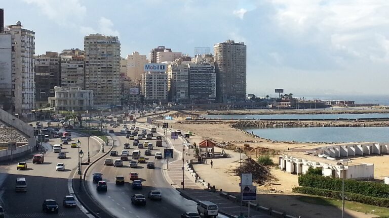 The Corniche in Alexandria, Egypt