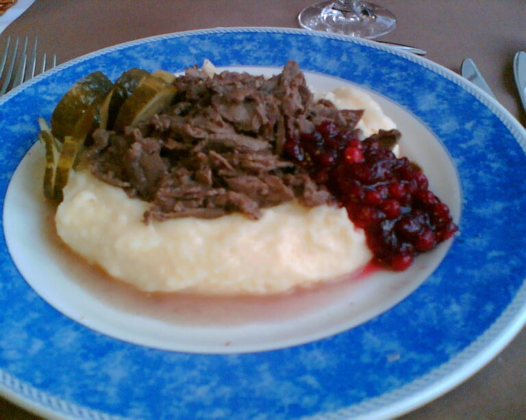 Sautéed reindeer from Lapland