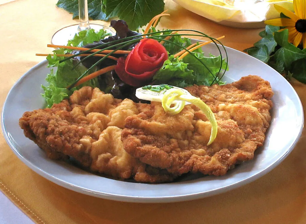 Wiener schnitzel in Vienna
