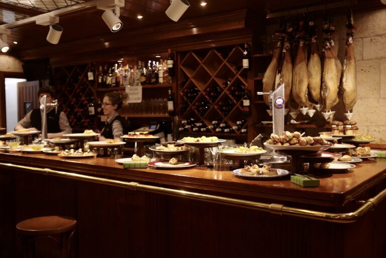 Pintxos on a bar in San Sebastián