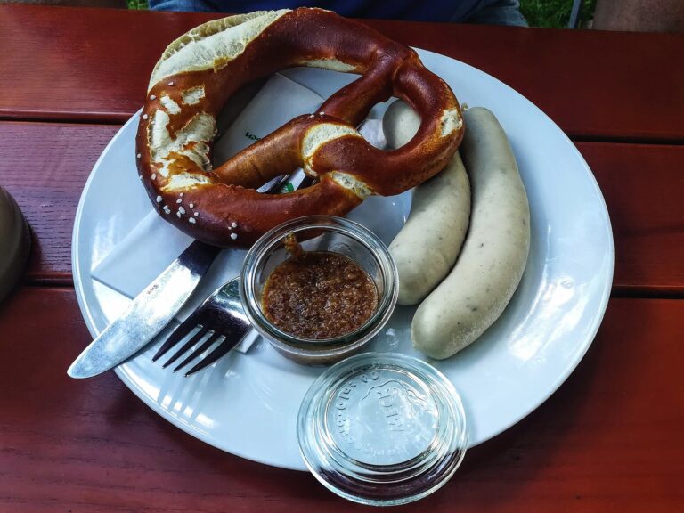 Bavarian pretzel and beer