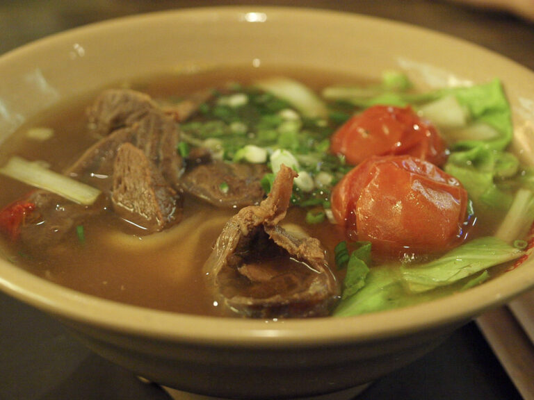 Taiwanese beef noodle soup