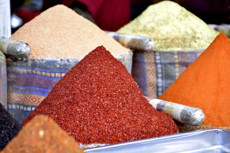 Spices at a spice bazaar