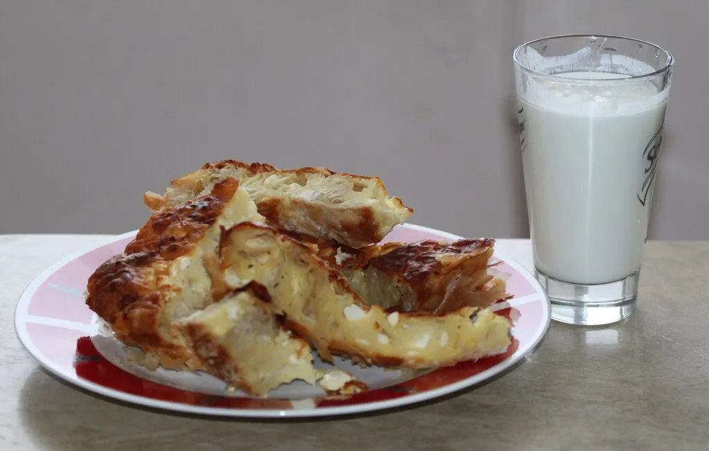 Bulgarian banitsa with yogurt
