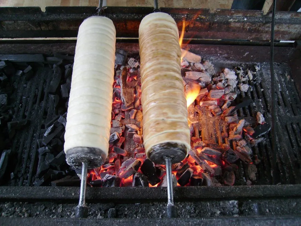 Kürtőskalács chimney cake in Budapest