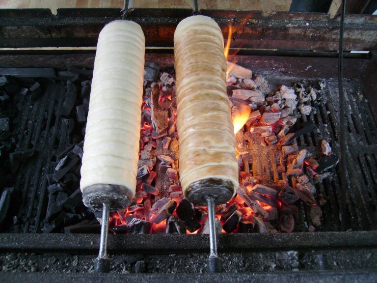 Kürtőskalács chimney cake in Budapest