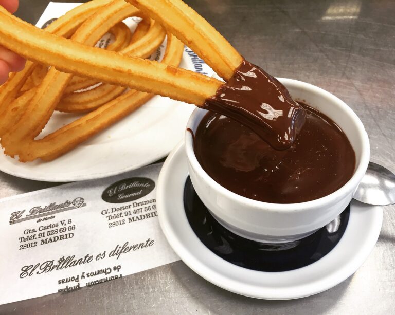 Churros con chocolate in Madrid