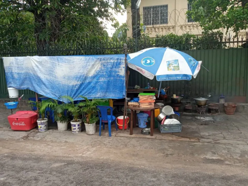 Local eatery in Kinshasa
