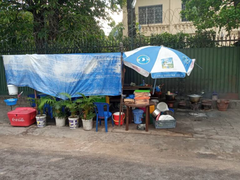 Local eatery in Kinshasa