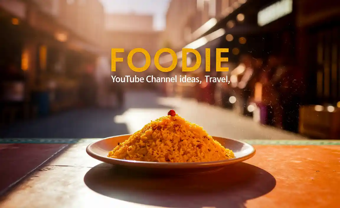 Foodie YouTube Channel Ideas Travel