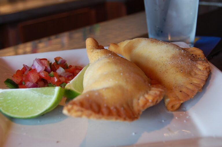 Plate of South American empanadas