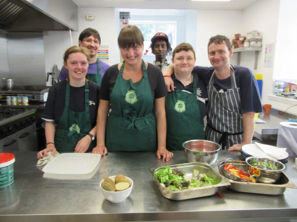 Cooking in a farmhouse kitchen