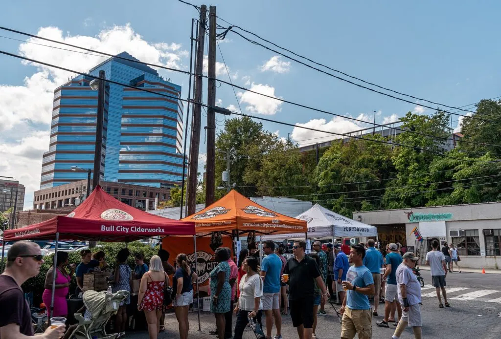 Food trucks at a festival