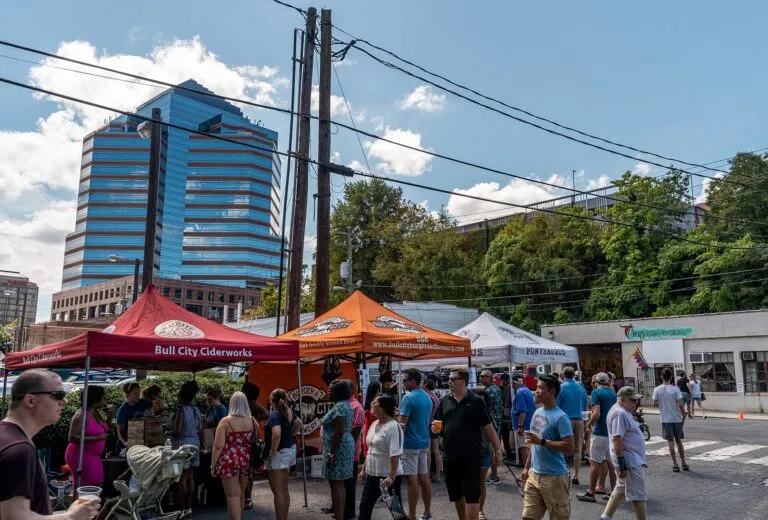 Food trucks at a festival