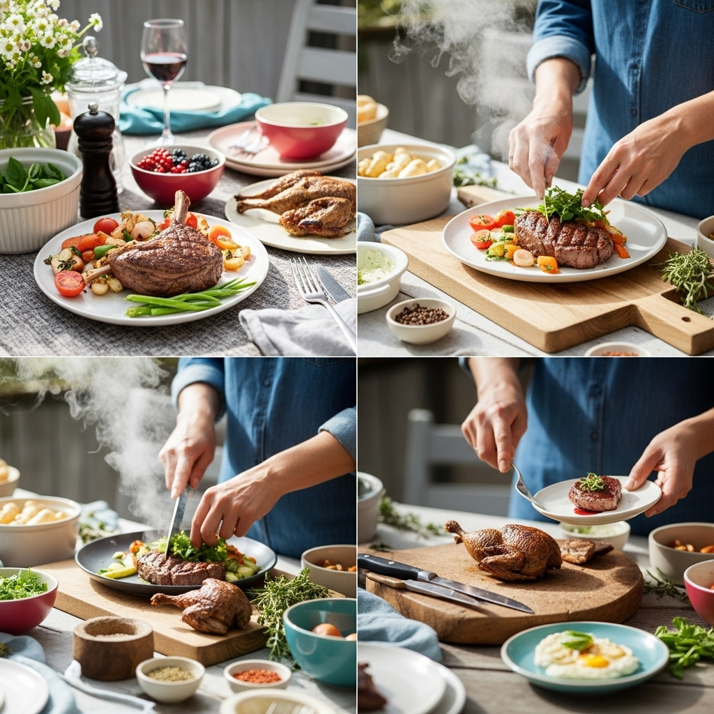 Generate an eye-catching, high-quality featured image for a blog post about: Wild Game Cooking Class