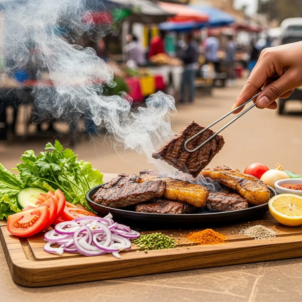 Generate an eye-catching, high-quality featured image for a blog post about: Windhoek Kapana Street