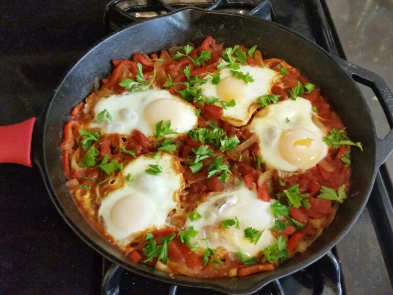 Pan of shakshuka