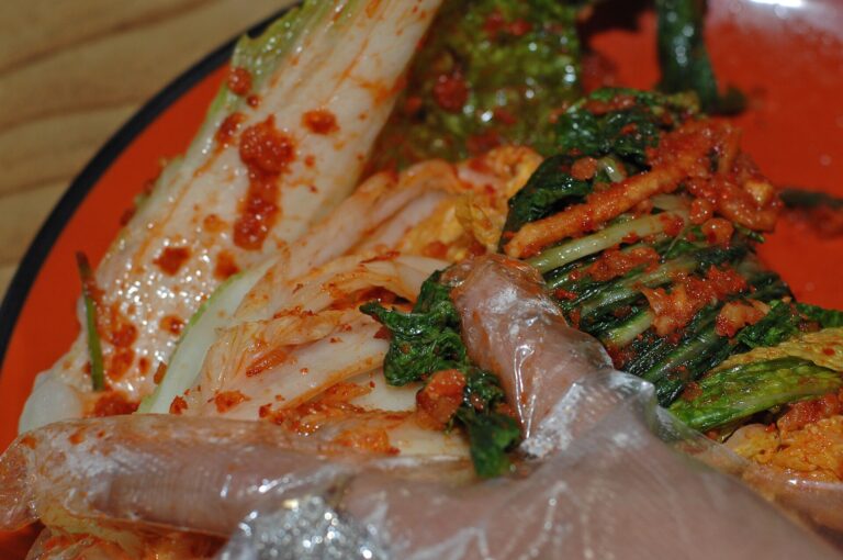 Making kimchi in Korea