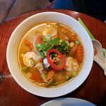 Bowl of tom yum soup