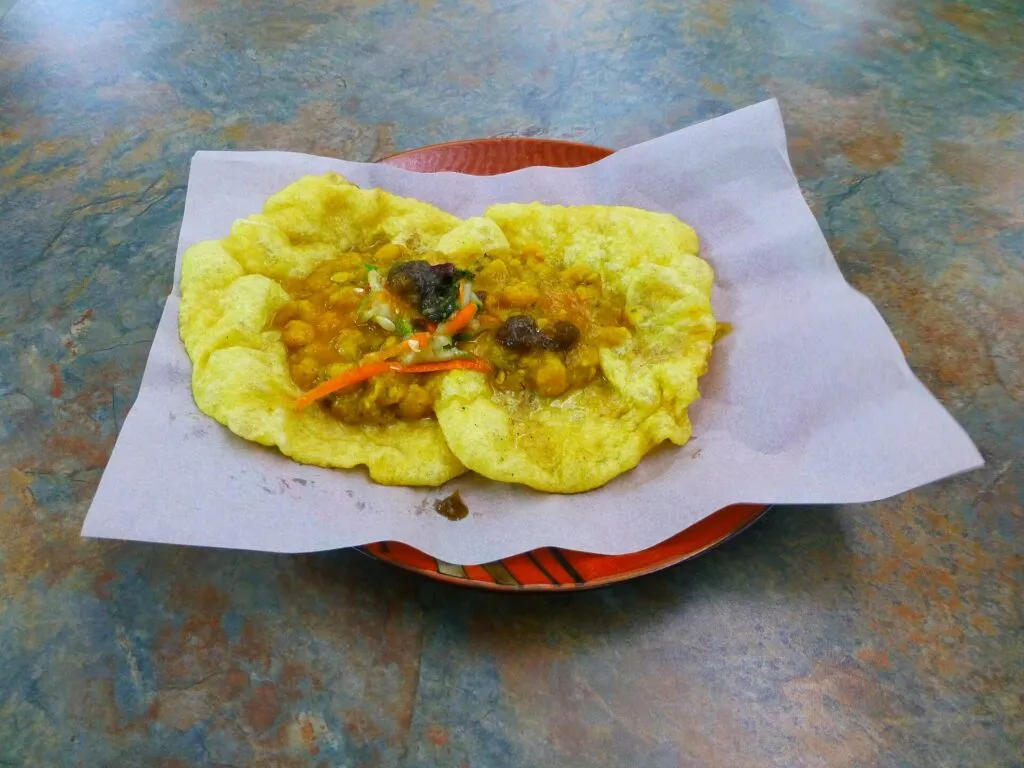 Trinidad doubles street food